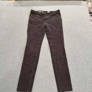 Pilcro and the Letterpress Charcoal Corduroy Pants